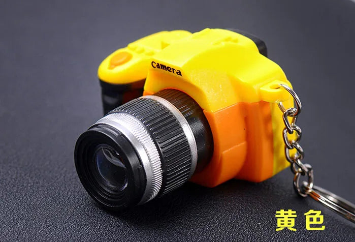New Mini SLR Model Camera Keychain Car Key Ring  LED Flashlight Colorful  Key Chain Best Party Gift Jewelry Wholesale 17233