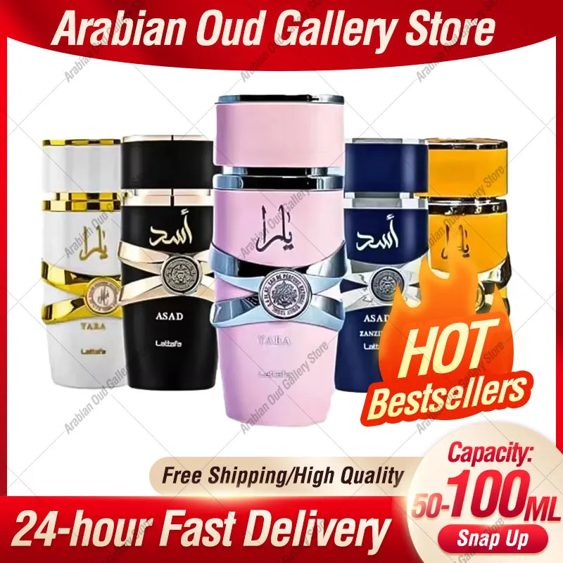 Yara&Asad EDP Perfume 50ml/100ml for Women&Men Floral Long-Lasting Arabian Oud,Luxury Scent Gift,Unisex Arabic Fragrance Spray